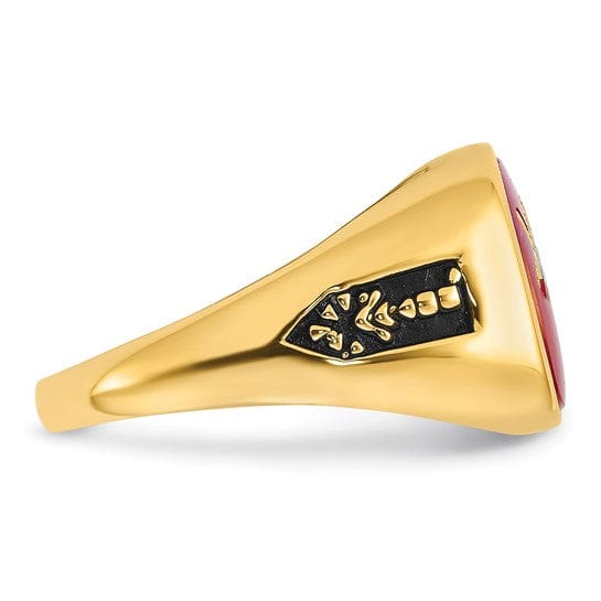 Lovely Rita's Ring 14k Yellow Gold Men's Masonic Ring