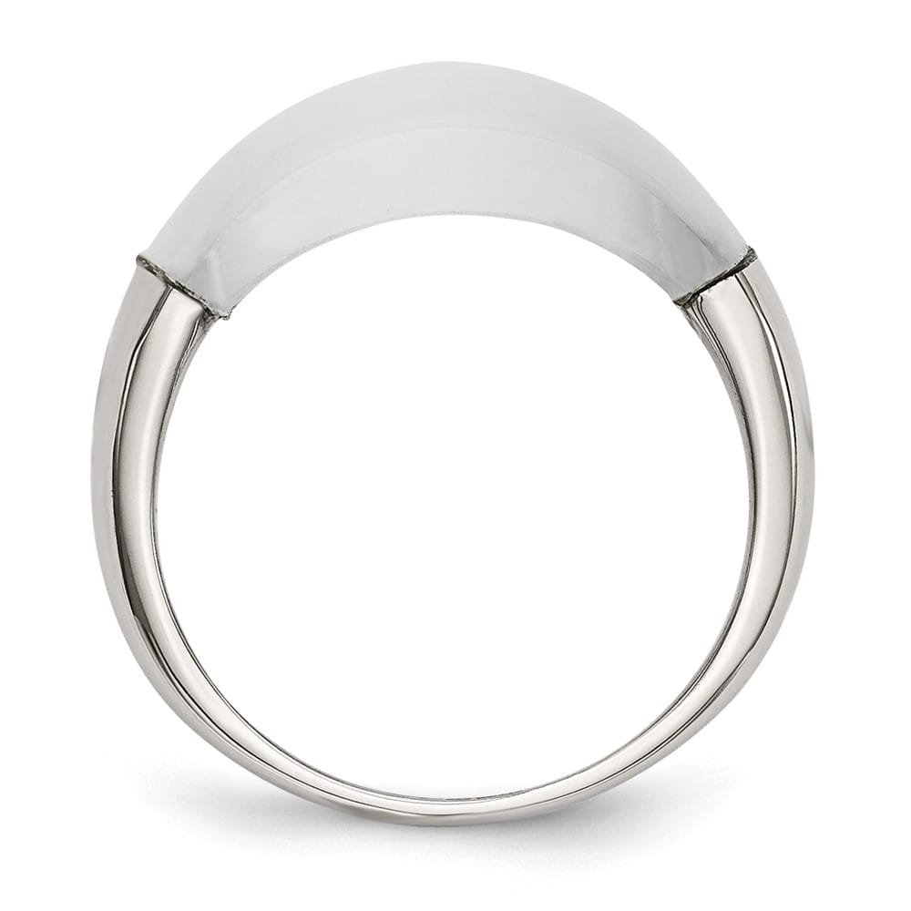 Stainless Steel 8mm Cats Eye Ring