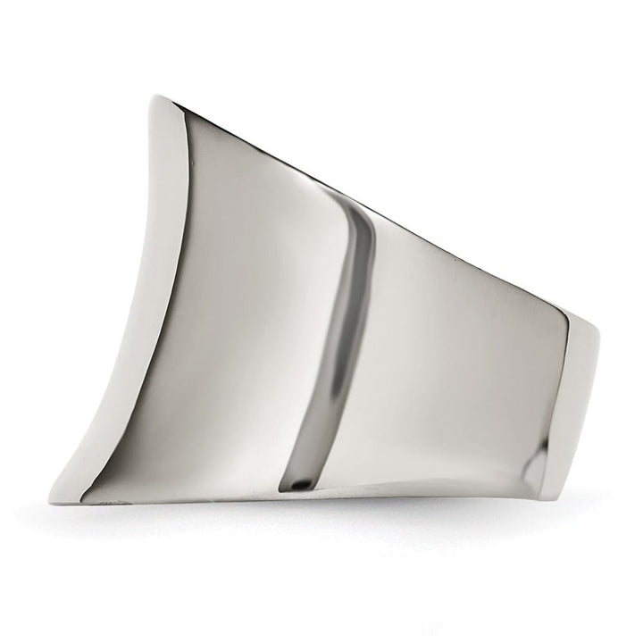 Stainless Steel Chisel Stainless Steel Polished Ring