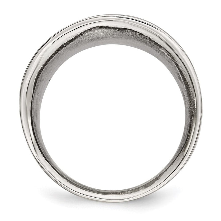 Stainless Steel Chisel Stainless Steel Polished Ring