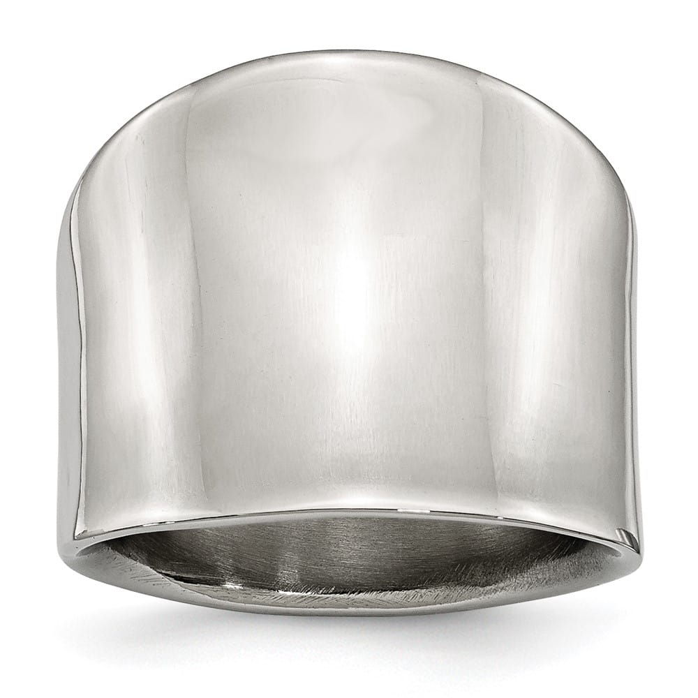Stainless Steel Chisel Stainless Steel Polished Ring