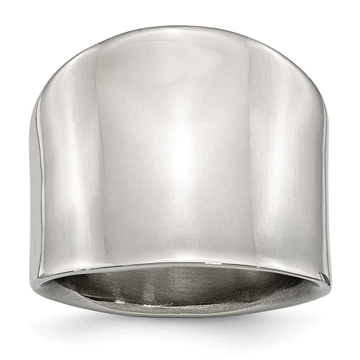 Stainless Steel Chisel Stainless Steel Polished Ring