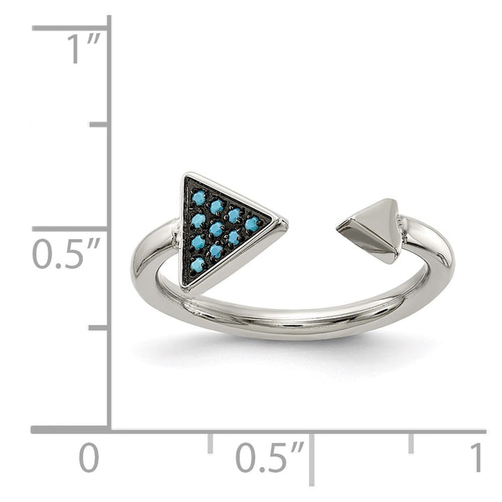 Stainless Steel Chisel Stainless Steel with Reconstructed Turquoise