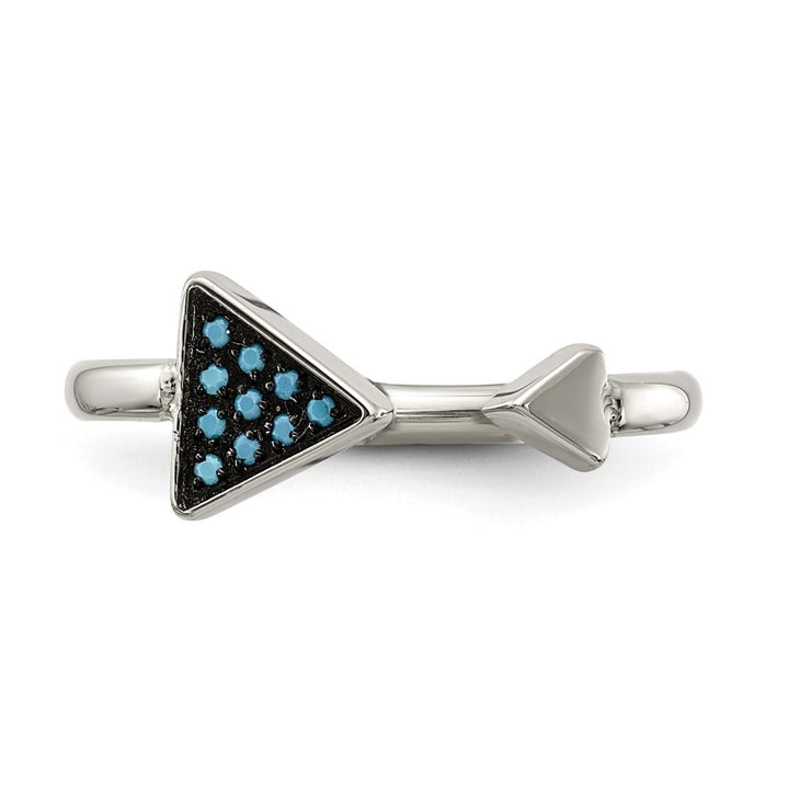 Stainless Steel Chisel Stainless Steel with Reconstructed Turquoise