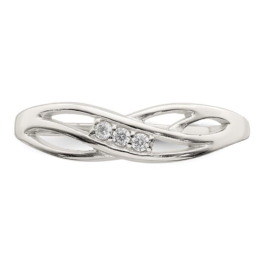 Sterling Silver 1.14 g CZ Ring