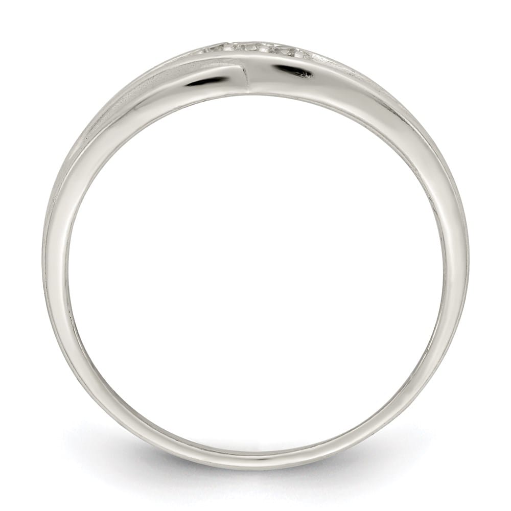 Sterling Silver 1.14 g CZ Ring
