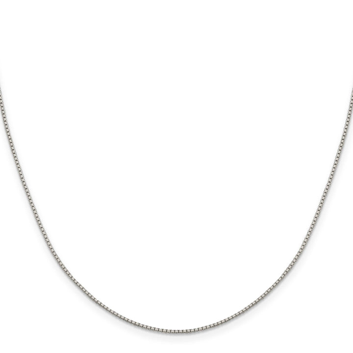Sterling Silver 1.15mm 8 Sided Box Chain 26 Inch