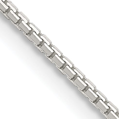 Sterling Silver 1.15mm 8 Sided Box Chain 26 Inch