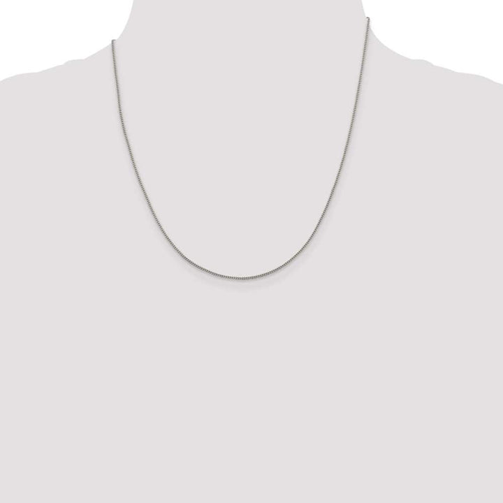 Sterling Silver 1.15mm Curb Chain Size 20