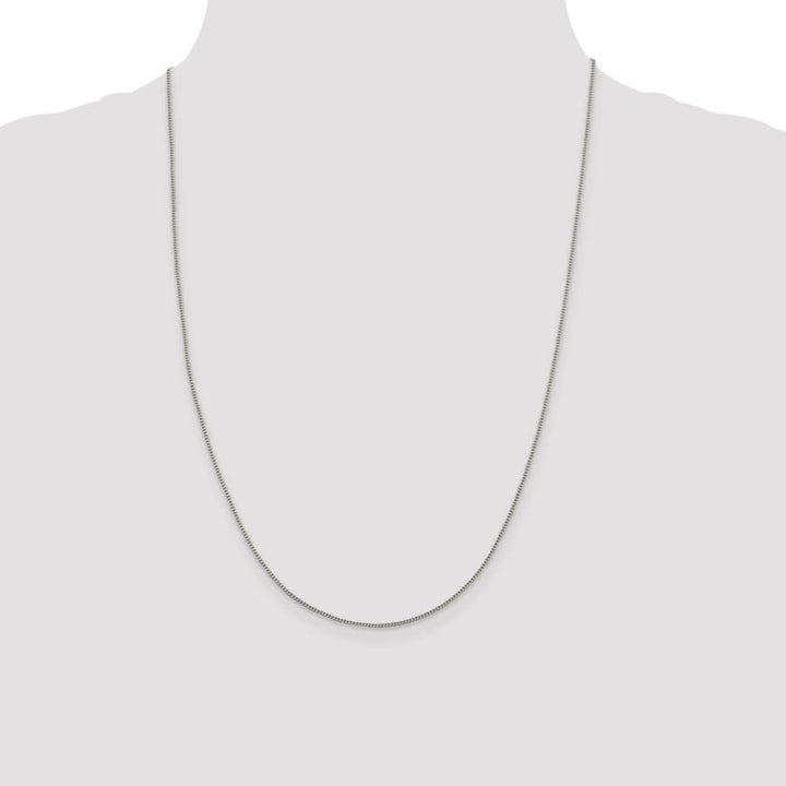 Sterling Silver 1.15mm Curb Chain Size 24