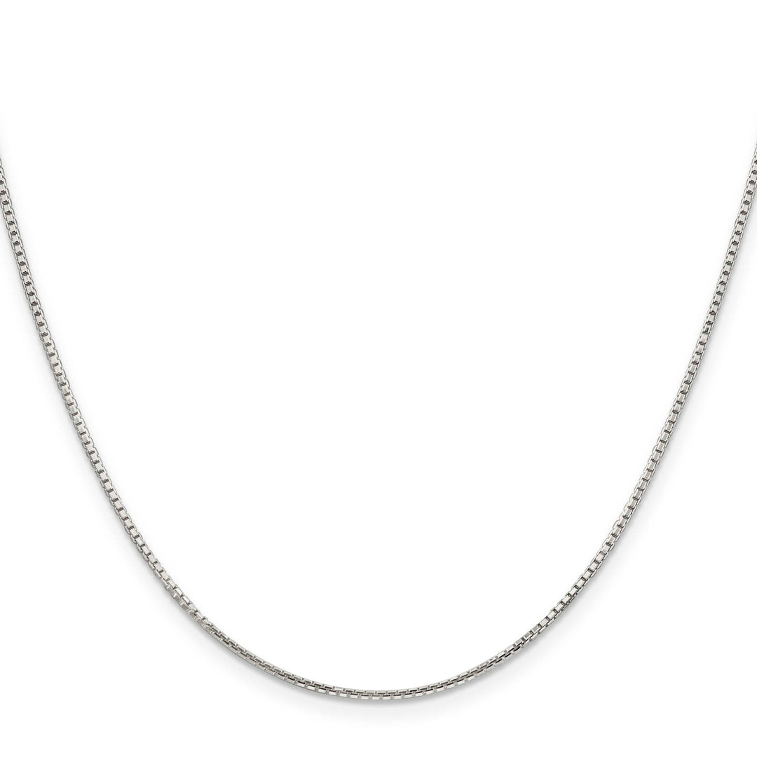 Sterling Silver 1.25mm 8 Sided Box Chain 26 Inch
