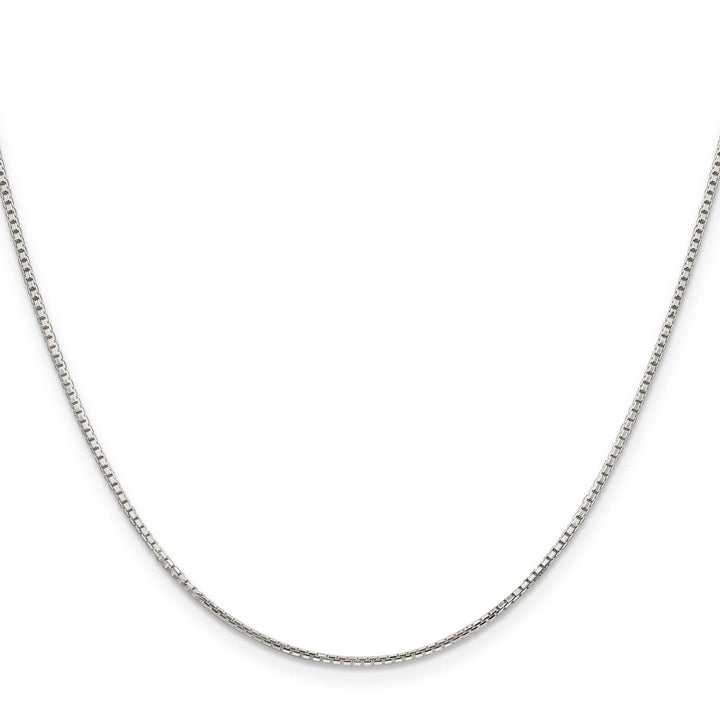 Sterling Silver 1.25mm 8 Sided Box Chain 26 Inch
