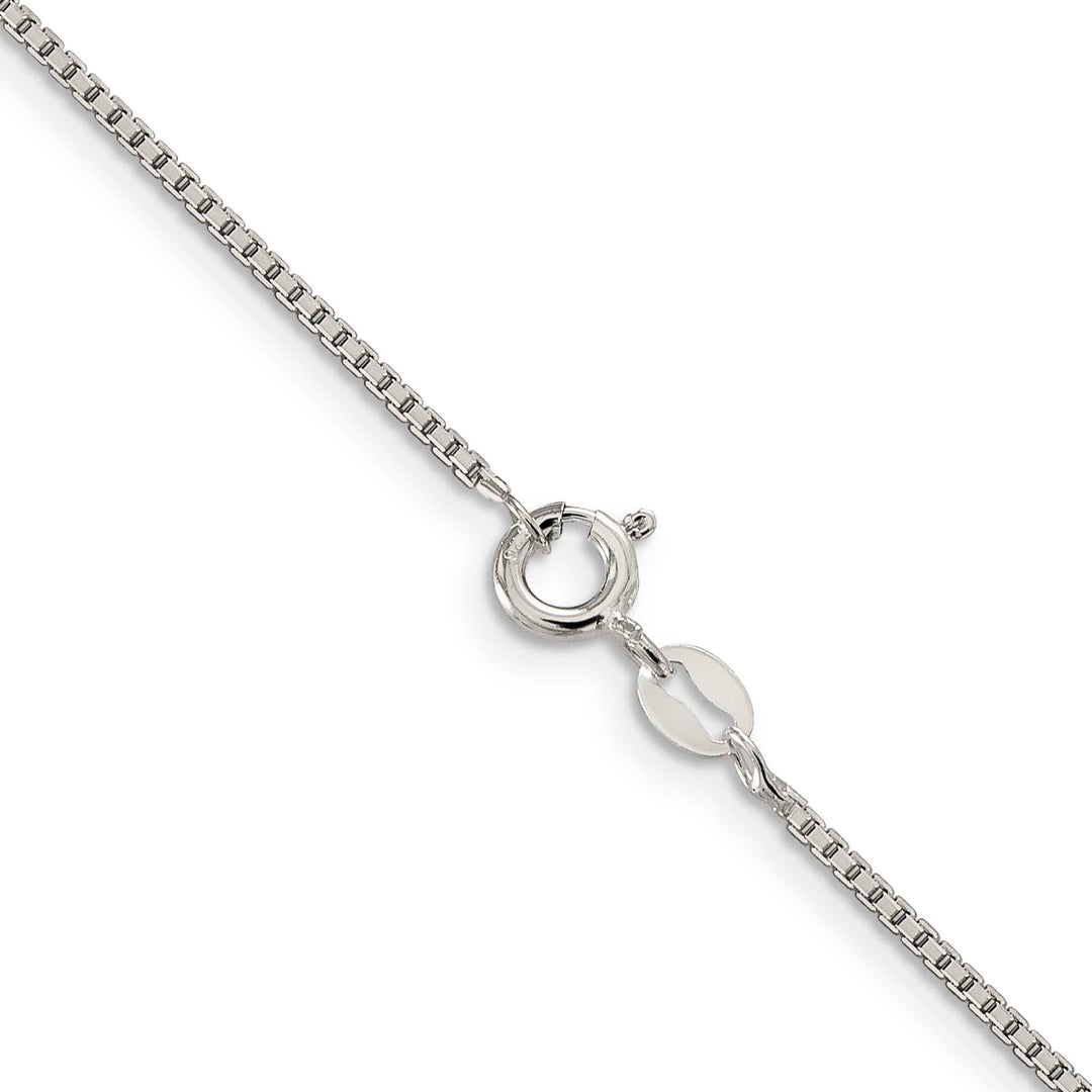 Sterling Silver 1.25mm 8 Sided Box Chain 26 Inch