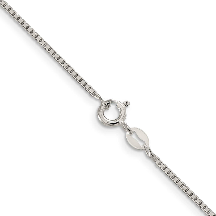 Sterling Silver 1.25mm 8 Sided Box Chain 26 Inch