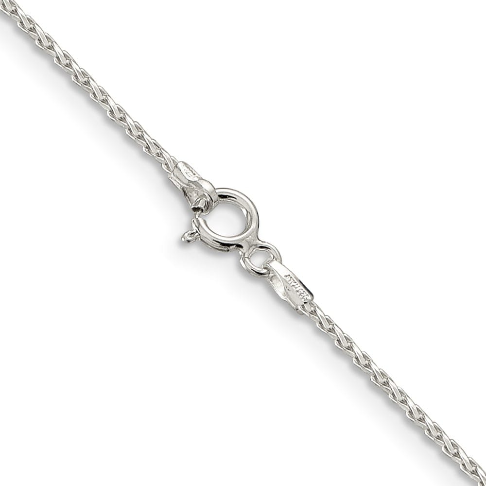Sterling Silver 1.25mm D.C. Round Spiga Chain