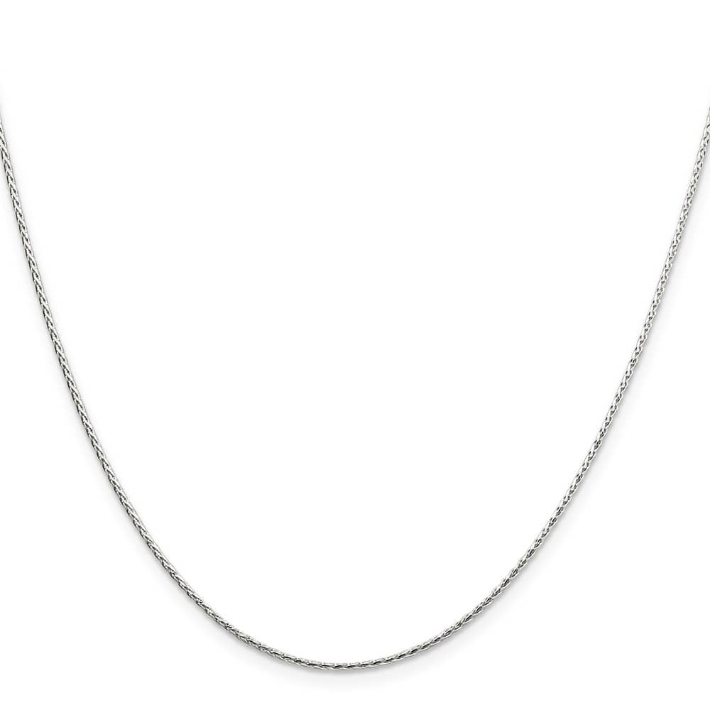 Sterling Silver 1.25mm D.C. Round Spiga Chain