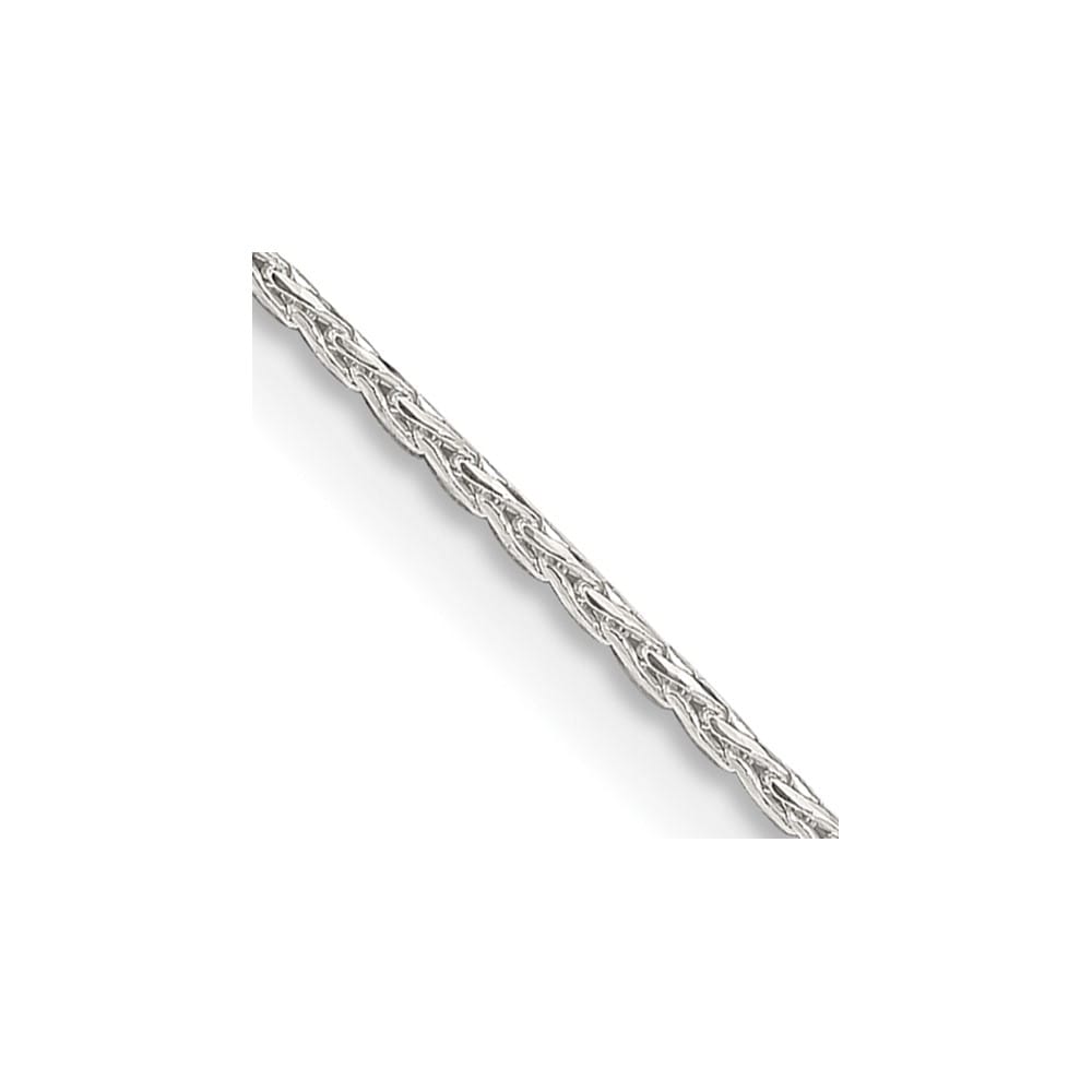 Sterling Silver 1.25mm D.C. Round Spiga Chain