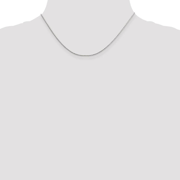 Sterling Silver 1.25mm D.C. Round Spiga Chain Size 16