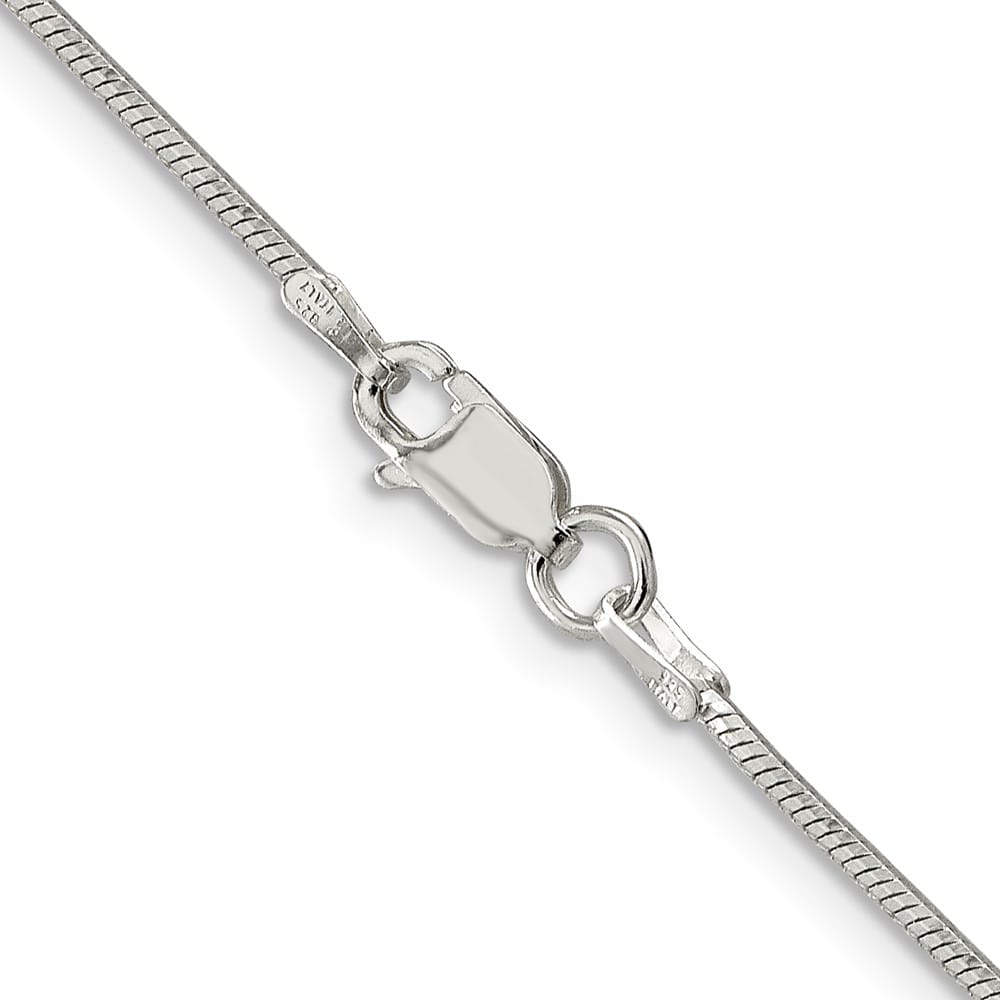 Sterling Silver 1.25mm Octagonal Snake Chain