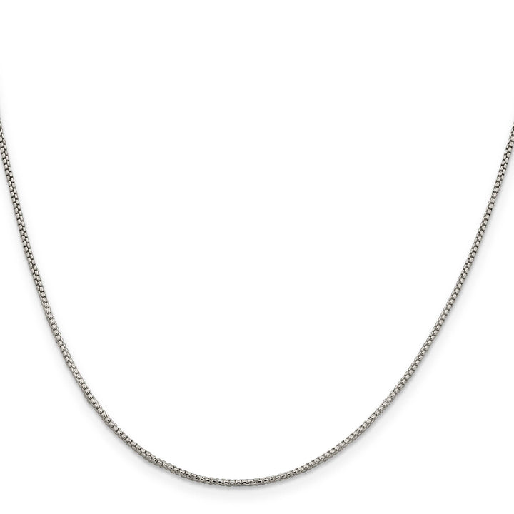 Sterling Silver 1.25mm Round Box Chain 26 Inch