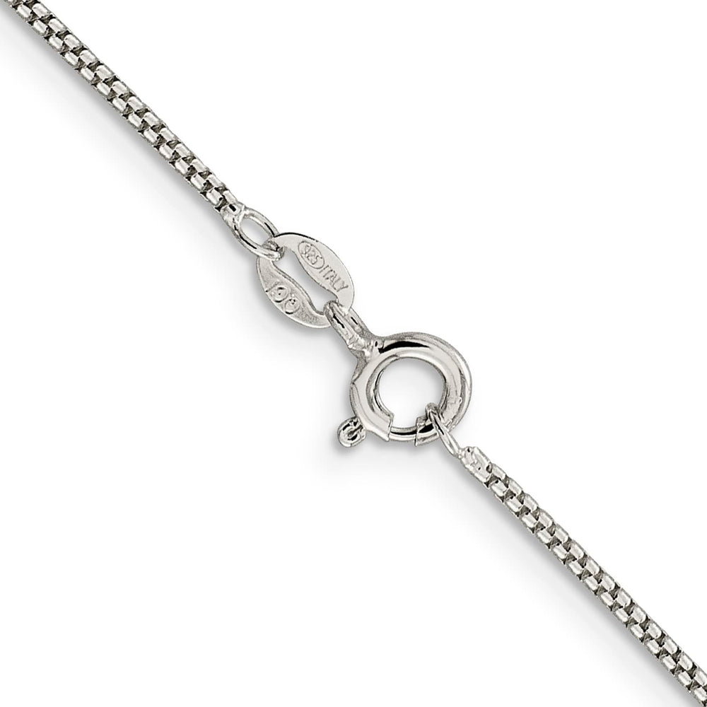 Sterling Silver 1.25mm Round Box Chain 26 Inch
