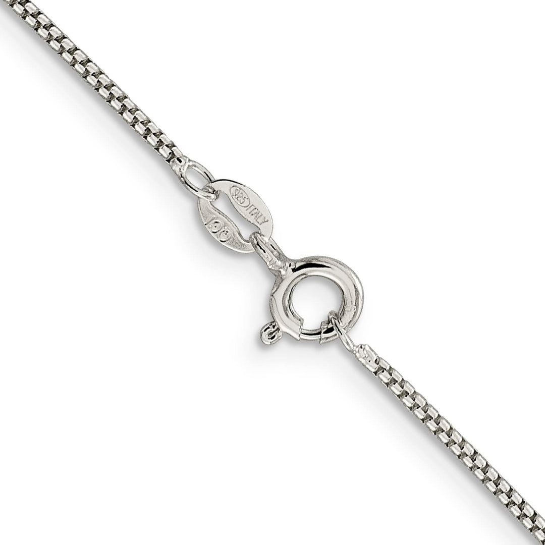 Sterling Silver 1.25mm Round Box Chain 26 Inch