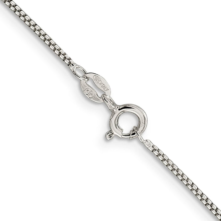 Sterling Silver 1.25mm Round Box Chain 26 Inch