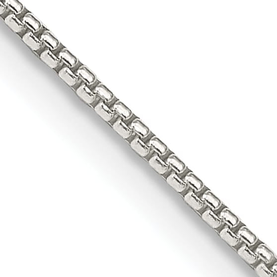 Sterling Silver 1.25mm Round Box Chain 26 Inch