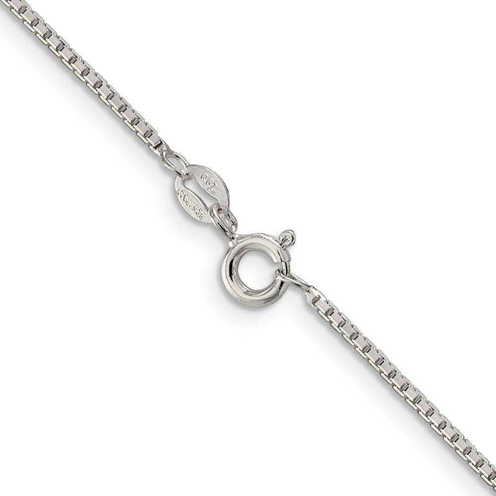Sterling Silver 1.35mm 8 Sided Box Chain 26 Inch