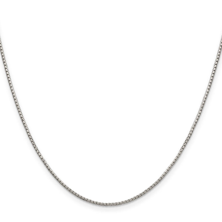 Sterling Silver 1.35mm 8 Sided Box Chain 26 Inch