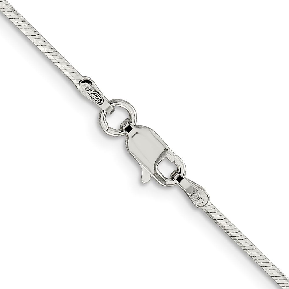 Sterling Silver 1.35mm Octagonal Snake Chain