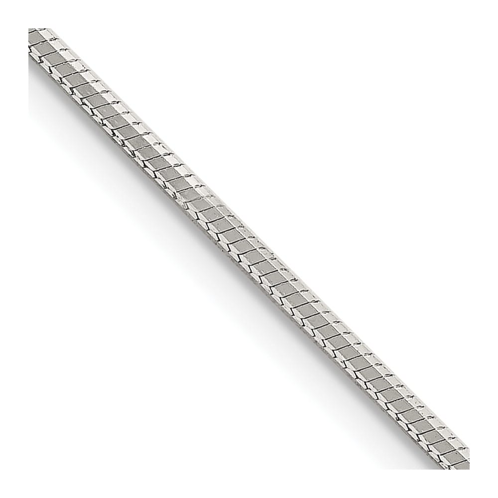 Sterling Silver 1.35mm Octagonal Snake Chain