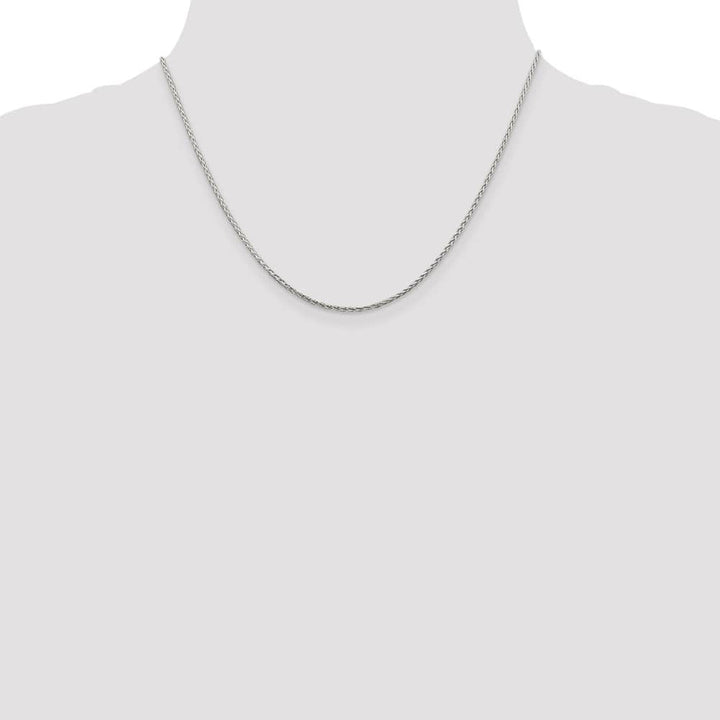Sterling Silver 1.45mm D.C. Round Spiga Chain Size 18