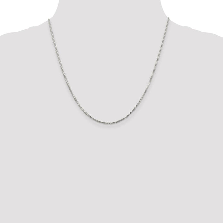 Sterling Silver 1.45mm D.C. Round Spiga Chain Size 20