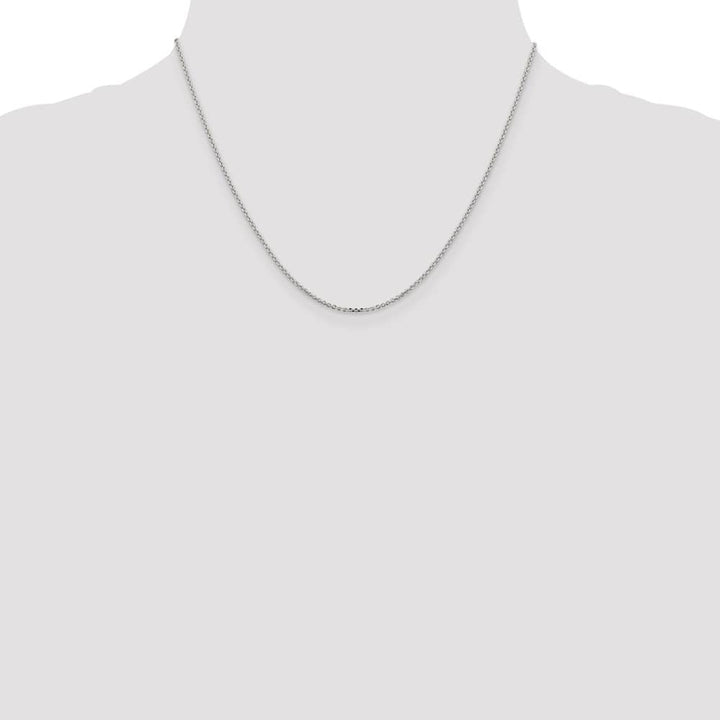 Sterling Silver 1.4mm D.C. Forzantine Cable Chain Size 18