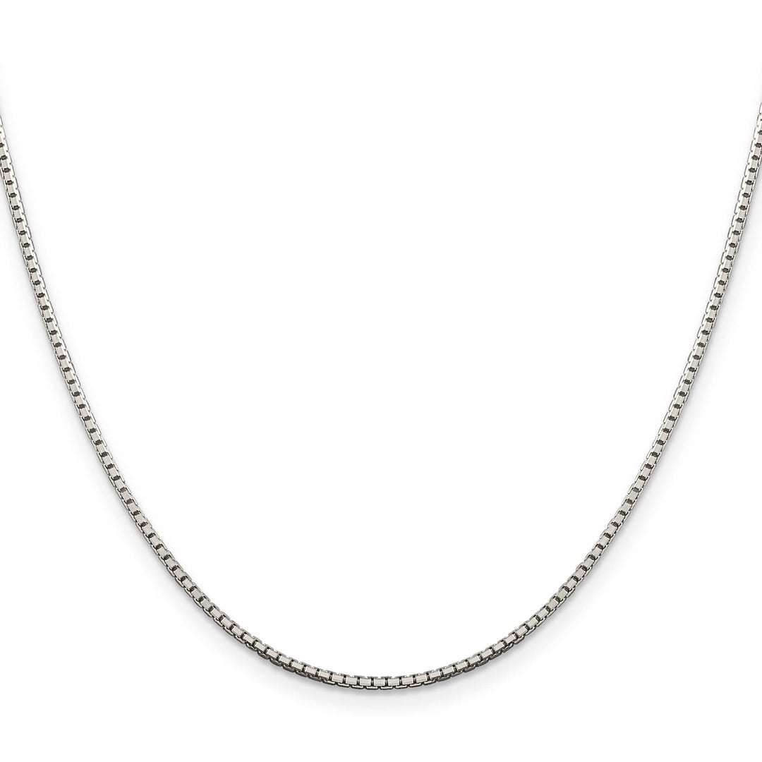 Sterling Silver 1.5mm 8 Sided Box Chain 26 Inch