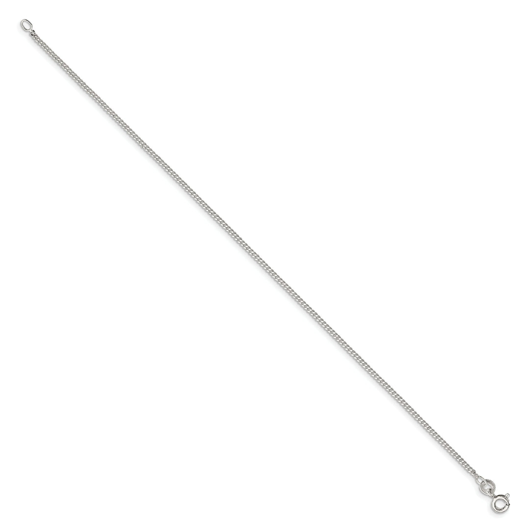 Sterling Silver 1.5mm Curb Anklet