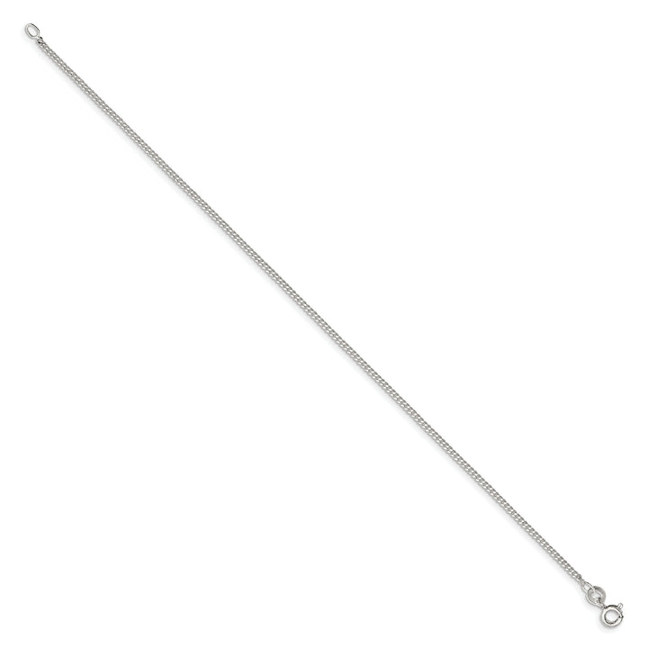 Sterling Silver 1.5mm Curb Anklet