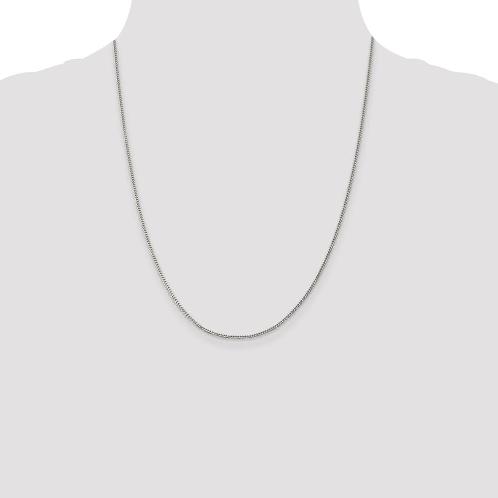 Sterling Silver 1.5mm Curb Chain Size 22