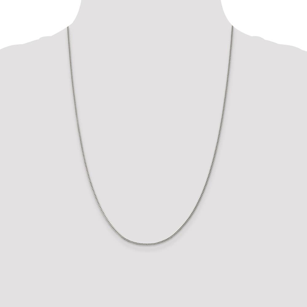 Sterling Silver 1.5mm Curb Chain Size 24