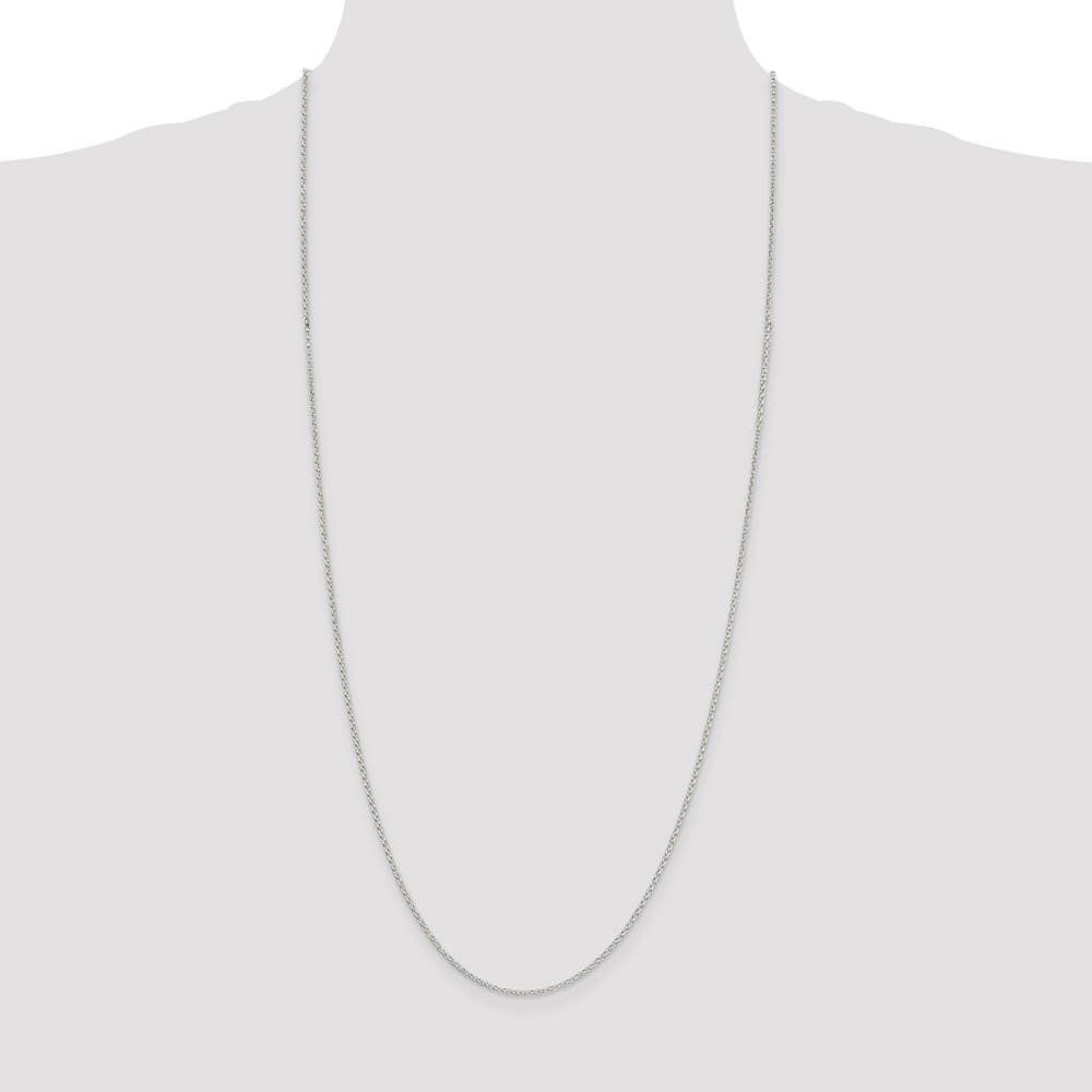 Sterling Silver 1.5mm D.C. Rolo Cable Chain Size 30