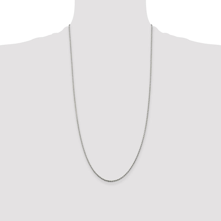 Sterling Silver 1.5mm D.C. Rope Chain