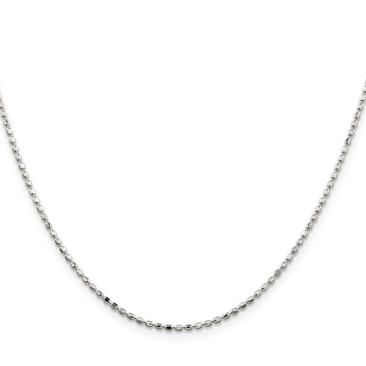 Sterling Silver 1.5mm Fancy Beaded Pendant Chain