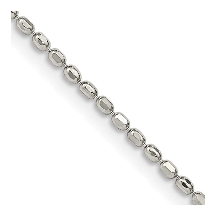 Sterling Silver 1.5mm Fancy Beaded Pendant Chain