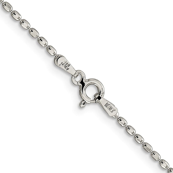 Sterling Silver 1.5mm Fancy Beaded Pendant Chain