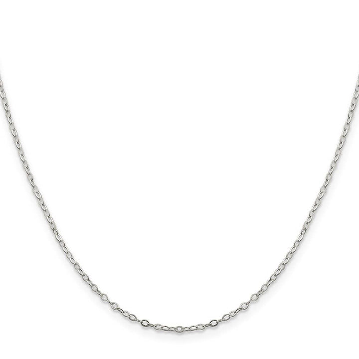 Sterling Silver 1.5mm Flat Open Oval Cable Chain