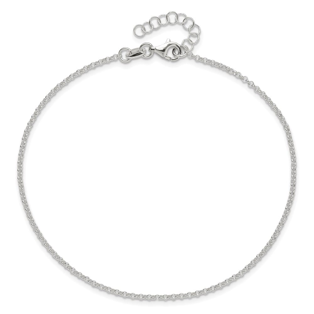 Sterling Silver 1.5mm Rolo Anklet