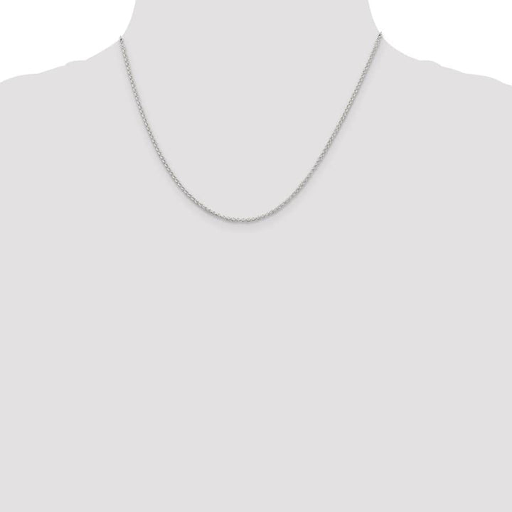 Sterling Silver 1.5mm Rolo Chain with 2 Inch Extension