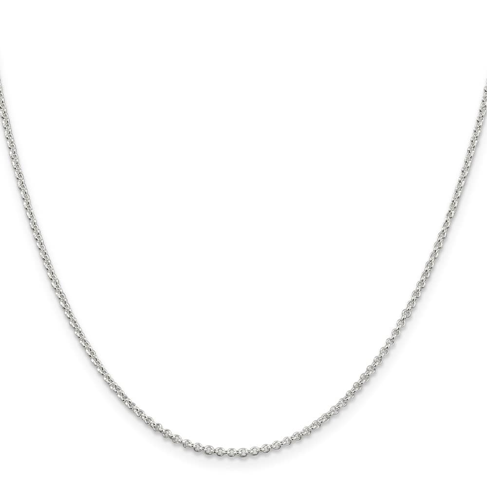 Sterling Silver 1.5mm Rolo Chain with 2 Inch Extension