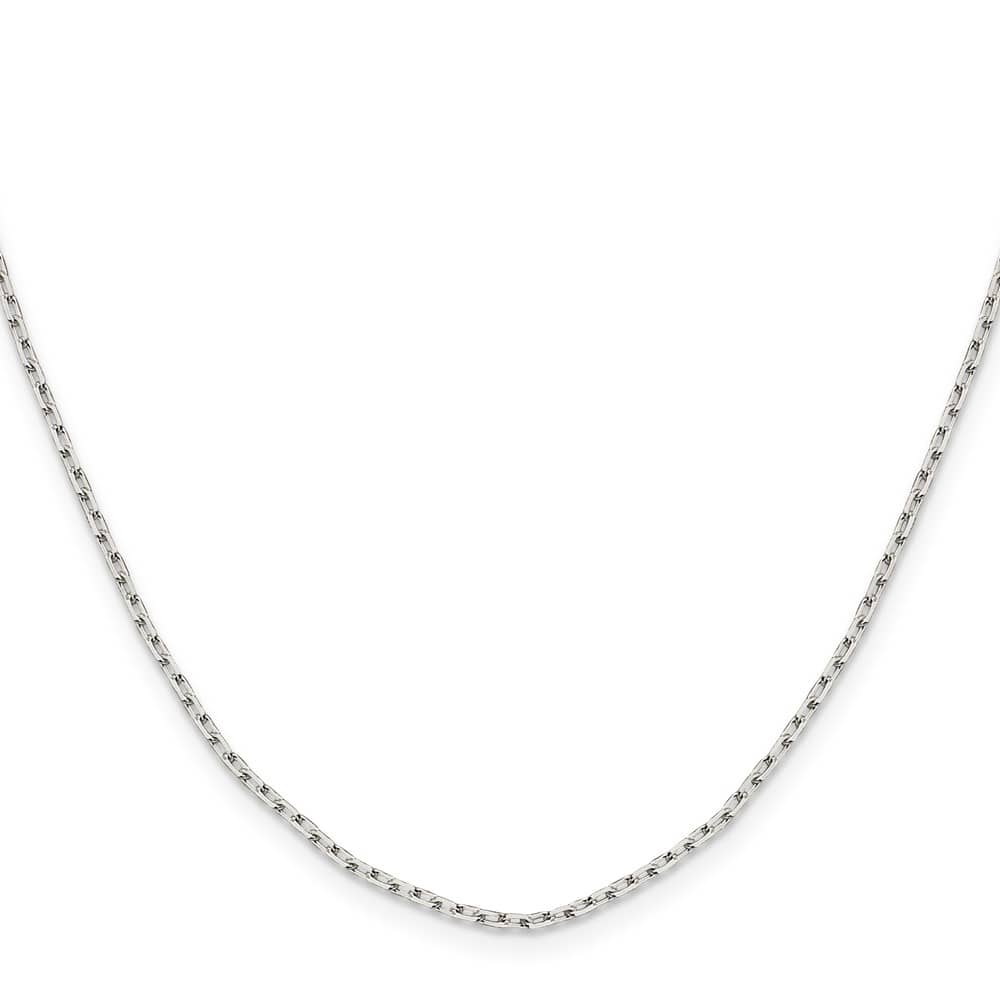 Sterling Silver 1.65mm D.C. Long Link Cable Chain
